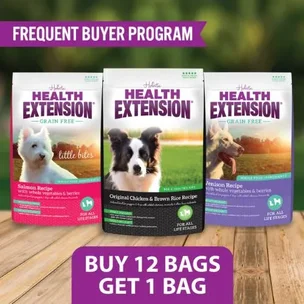 Health Extension DOG | 15lb - 30lb Kibble LG | Buy 12 Get 1 Free