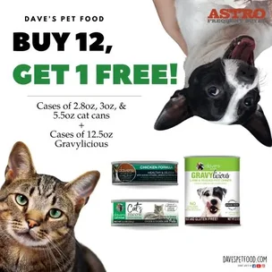 Dave's Pet Food CAT | 2.8oz x 24 Cases | OFFICIAL Buy 12 Get 1 FREE