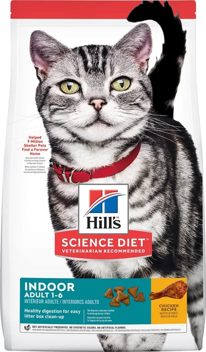 Adult Indoor Chicken Recipe Dry Cat Food 7-Lb
