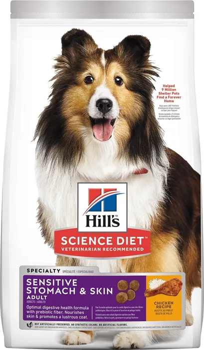Adult Sensitive Stomach & Skin Chicken Recipe Dry Dog Food 15.5-Lb