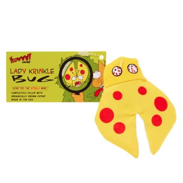 Lady Krinkle Bug Catnip Toy Krinkle Bug
