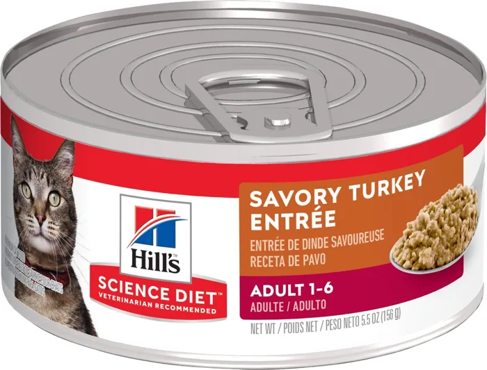 Adult Turkey & Liver Entree Canned Cat Food 5.5-oz