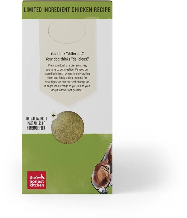 Limited Ingredient Diet Chicken Recipe Grain-free Dehydrated Dog Food 4-lb