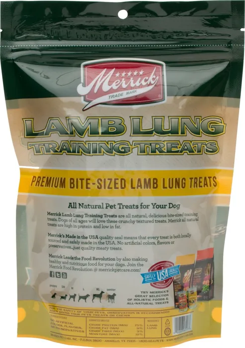 Lamb Lung Training Dog Treats 5-oz