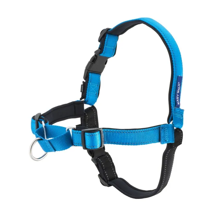 Deluxe Easy Walk No Pull Harness Md Ocean Blue