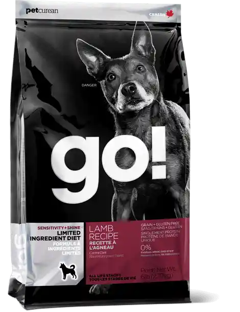 Go! Sensitivity + Shine Limited Ingredient Lamb Recipe Dry Dog Food 25-Lb