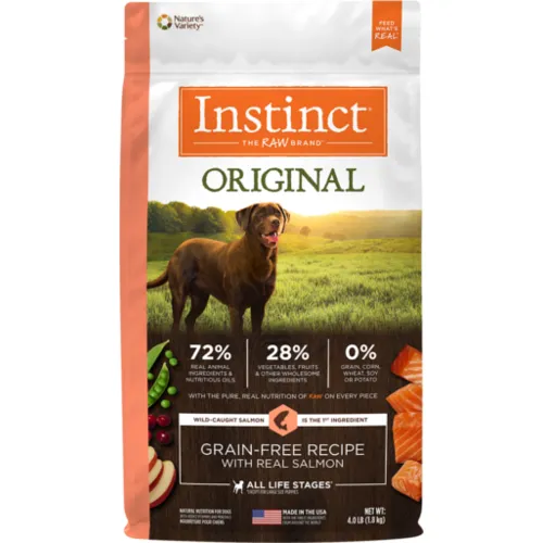 Instinct Original Gf W/ Real Slmn Nat Dog 4-lb