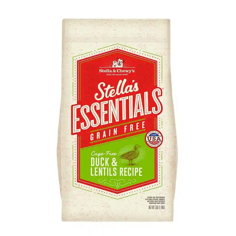 Essentials Grain Free Cage-Free Duck & Lentils Dog Food 25-Lb