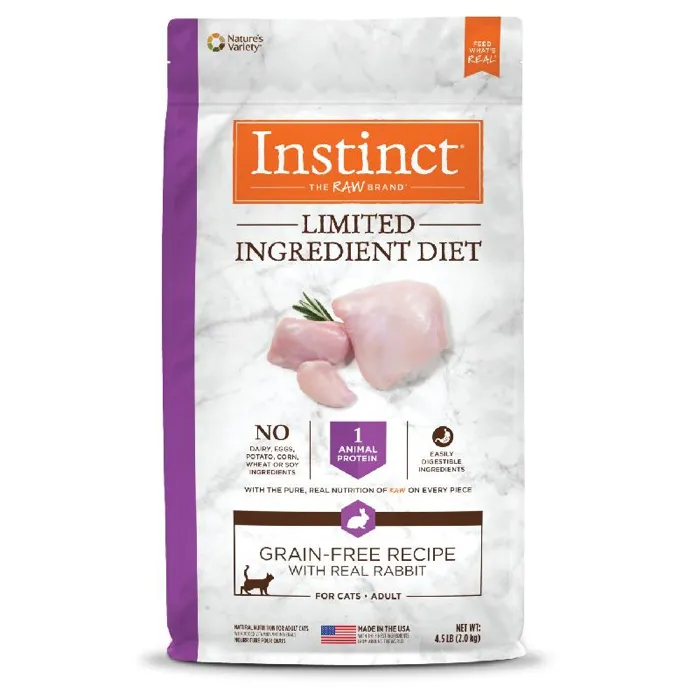 Instinct Lid Adult Gf W/ Real Rbt Nat Cat 4.5-lb