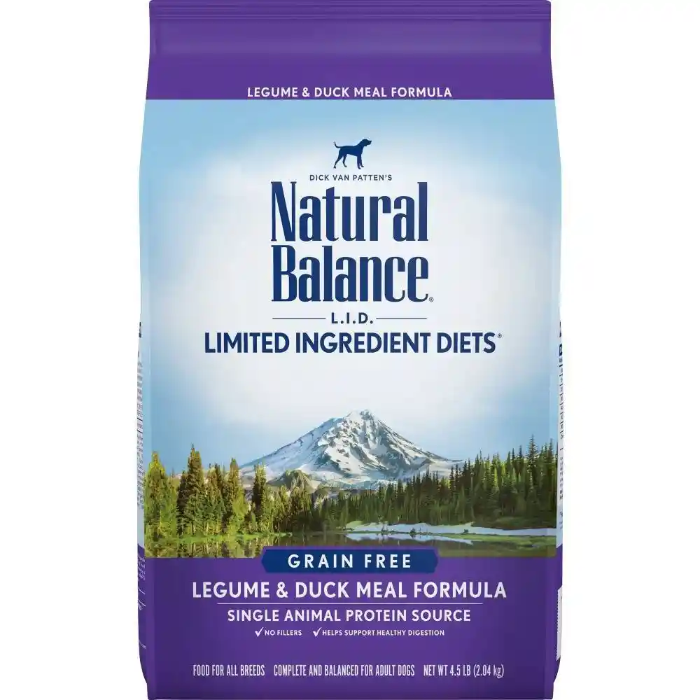 Lid Adult Legume & Duck Meal Dry Dog Food 4.5-lb
