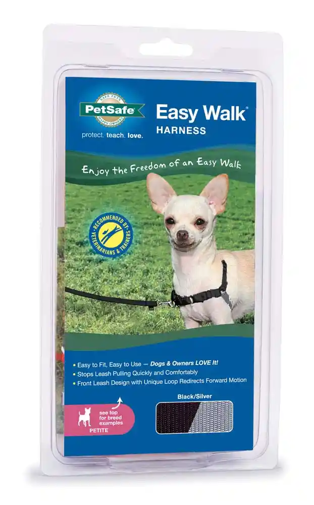 Easy Walk Harness, No Pull Dog Harness Petite Black