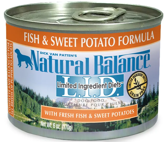 Lid Fish & Sweet Potato Canned Dog Food 6-oz
