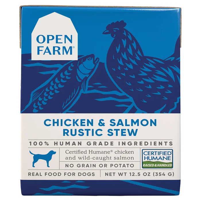 Chkn & Slmn Recipe Rustic Stew Dog Food 12.5-oz