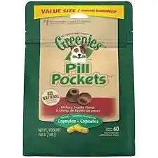 Pill Pockets Capsule Size Hickory Smoke Dog Treats