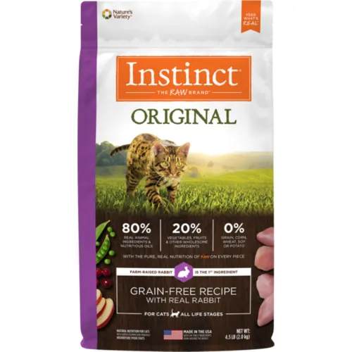 Instinct Original Gf W/ Real Rbt Nat Cat 4.5-lb
