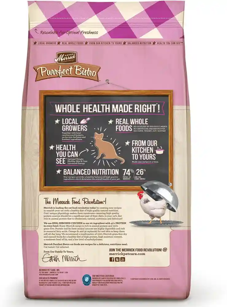 Purrfect Bistro Grain-free Healthy Kitten Recipe Dry Cat Food 7-lb
