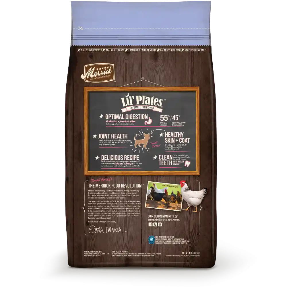Lil' Plates Grain Free Puppy Small Breed Real Chicken & Sweet Potato Recipe Dry Dog Food 4-Lb