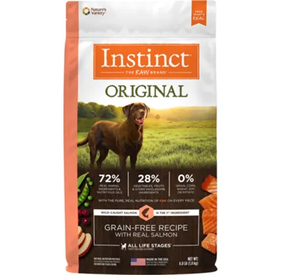 Instinct Original Gf W/ Real Slmn Nat Dog 4-lb