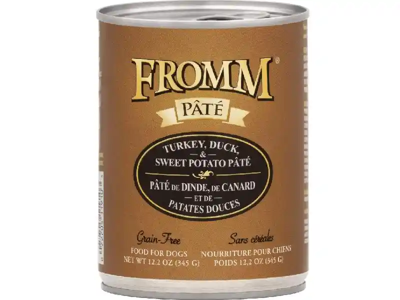 Grain Free Turkey, Duck, & Sweet Potato Pate Canned Dog Food 12-oz