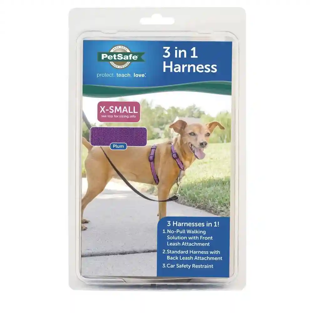 3 In 1 Harness Large Plum Large