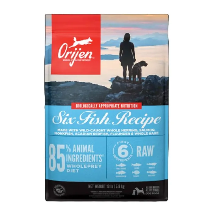 Dry Dog Food, Six Fish, Biologically Appropriate & Grain Free 13-lb