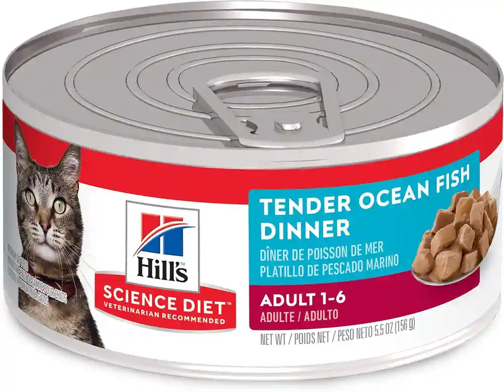 Adult Tender Ocean Fish Dinner Canned Cat Food 5.5-Oz