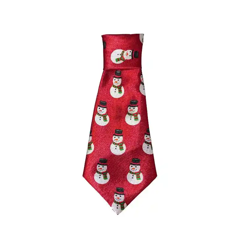 Md/lg. Snowman Neck Tie - Red