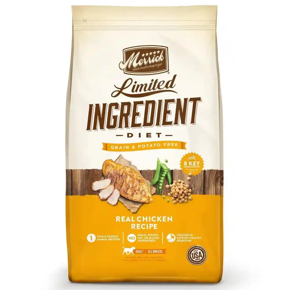 Limited Ingredient Diet Grain Free Chicken Recipe Dry Dog Food 12-Lb
