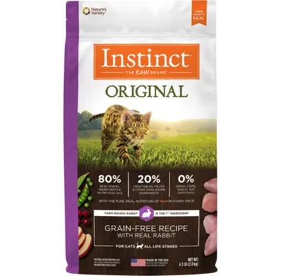 Instinct Original Gf W/ Real Rbt Nat Cat 4.5-lb
