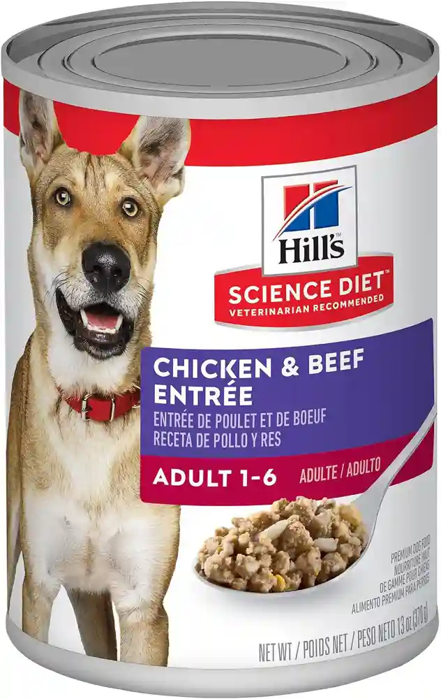 Adult Chicken & Beef Entree Canned Dog Food 13-Oz