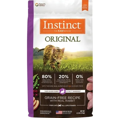 Instinct Original Gf W/ Real Rbt Nat Cat 4.5-lb