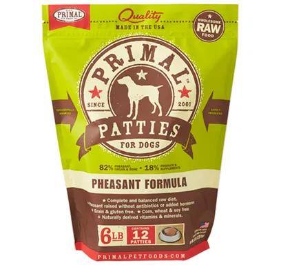 Raw Frozen Canine Pheasant Nuggets Dog Food 6-lb