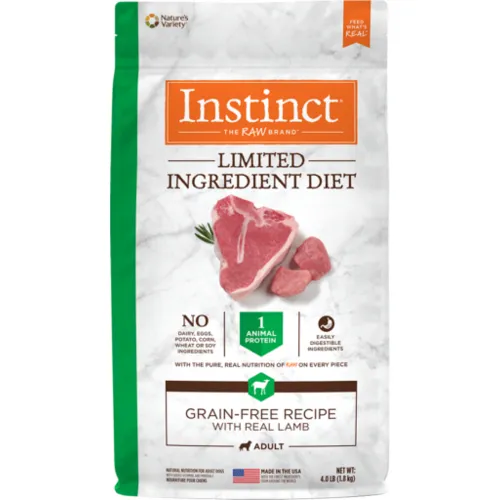 Instinct Lid Adult Gf W/ Real Lamb Nat Dog 4-lb