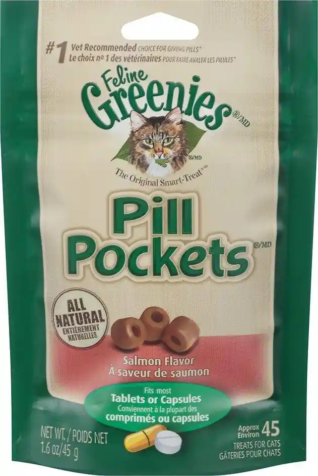 Pill Pocket Feline Salmon Flavor Cat Treats 1.6-Oz