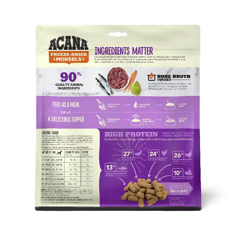 Acana Freeze Dried Duck Recipe Duck Morsels 8-oz