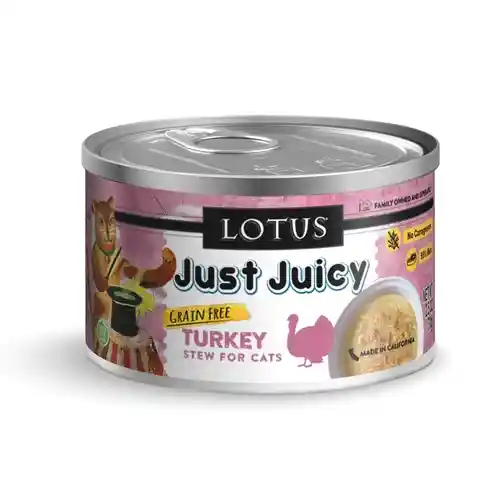 Just Juicy Turkey Stew Grain-free Canned Cat Food 2.75-oz