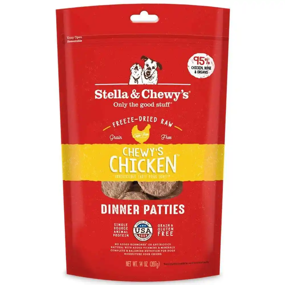 Dinner Patties Chewy's Chkn Gf Fd Raw Dog 25-oz