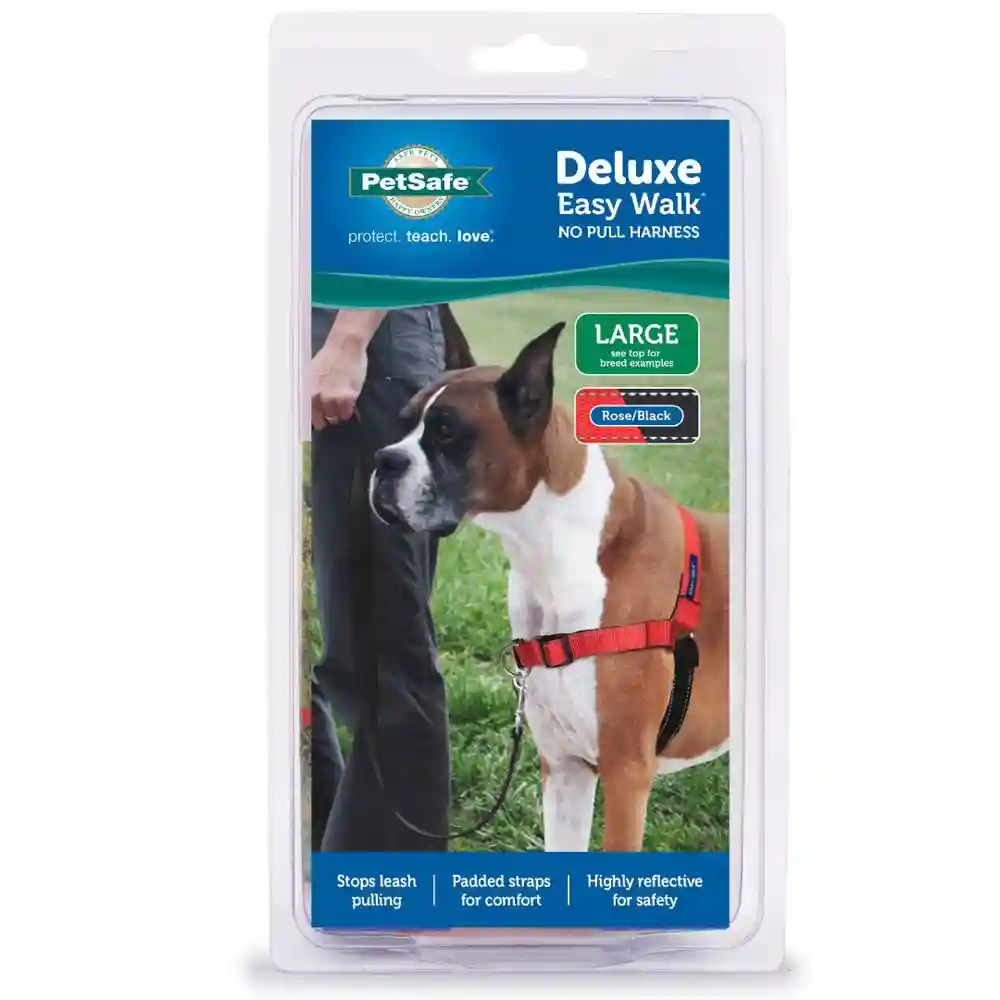 Deluxe Easy Walk No Pull Harness Large Rose