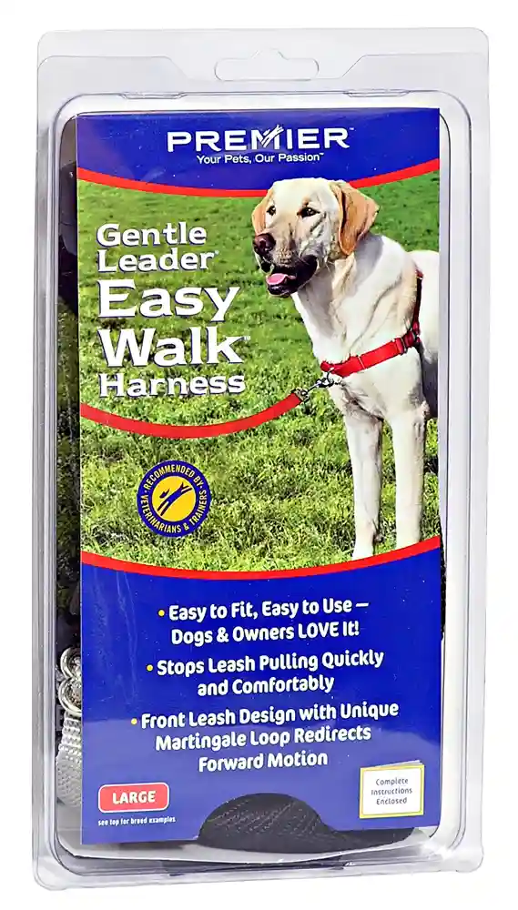 Deluxe Easy Walk No Pull Harness Large Steel