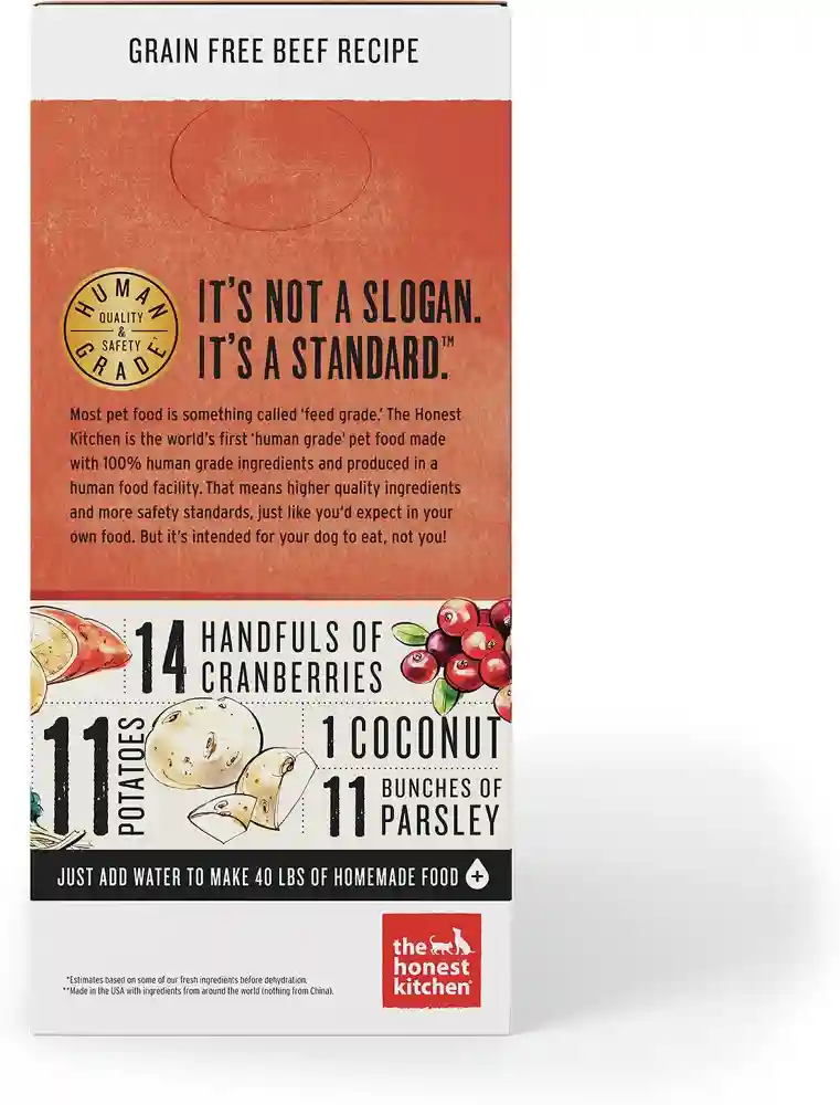 Grain-Free Beef Recipe Dehydrated Dog Food 10-Lb