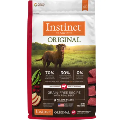 Instinct Original Gf W/ Real Bf Nat Dog Food 11-lb
