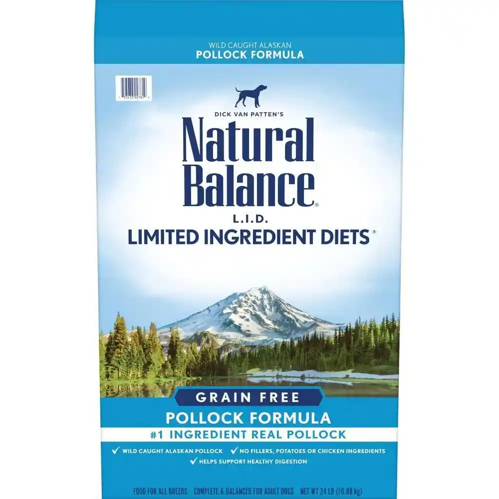 Lid Grain Free Pollock Recipe Dry Dog Food 24-lb