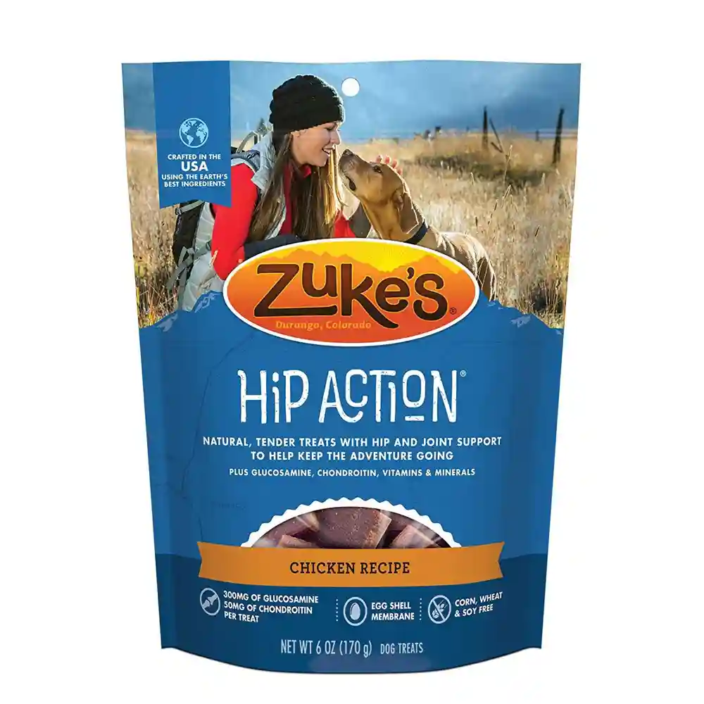 Zuke's Hip & Joint Peanut Butter & Oats With Glucosamine & Chondroitin Recipe Dog Treats 16 Oz (1 Lb)