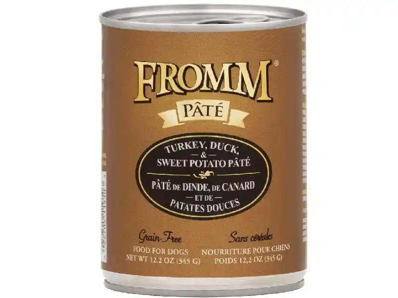 Grain Free Turkey, Duck, & Sweet Potato Pate Canned Dog Food 12-oz