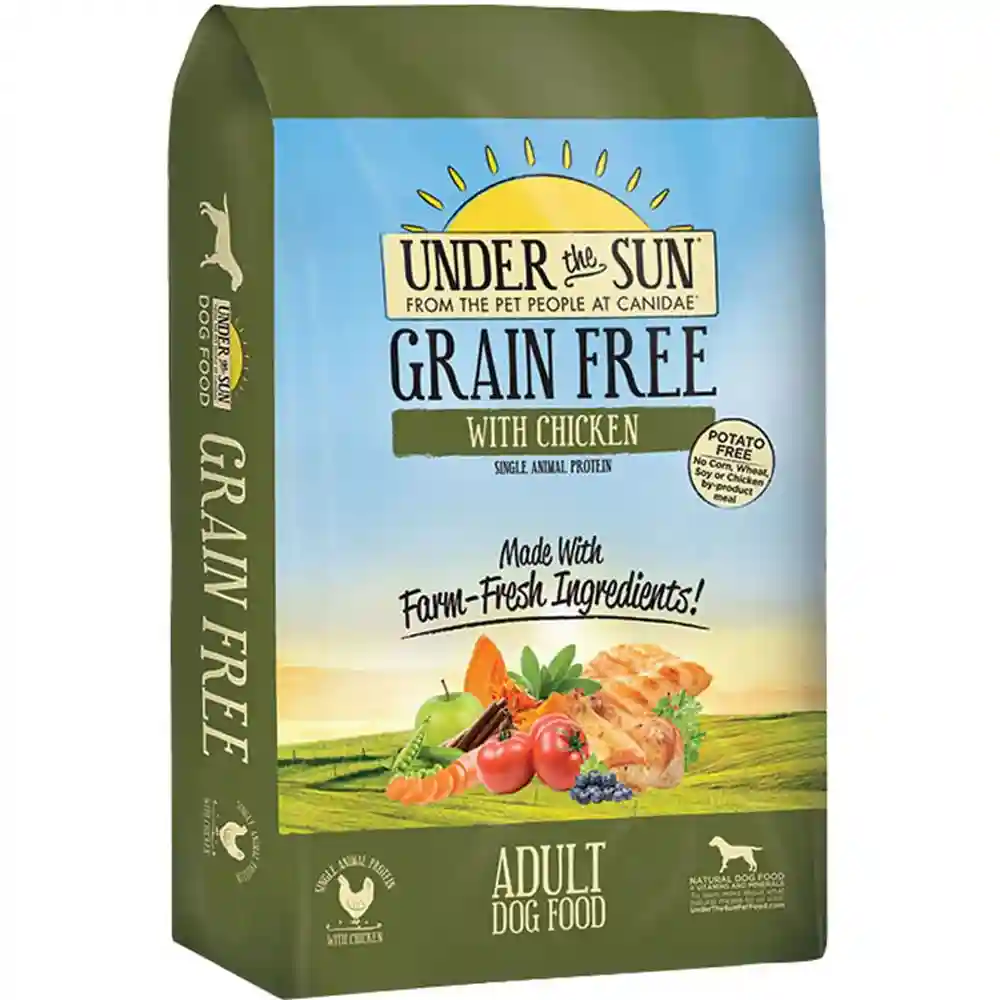 Under The Sun Grain-free Chicken Recipe Adult Dry Dog Food 4-lb