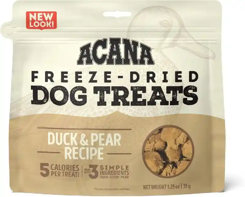 Singles Limited Ingredient Freeze-dried Dog Treats, Duck & Pear, Biologically Appropriate & Grain Fr