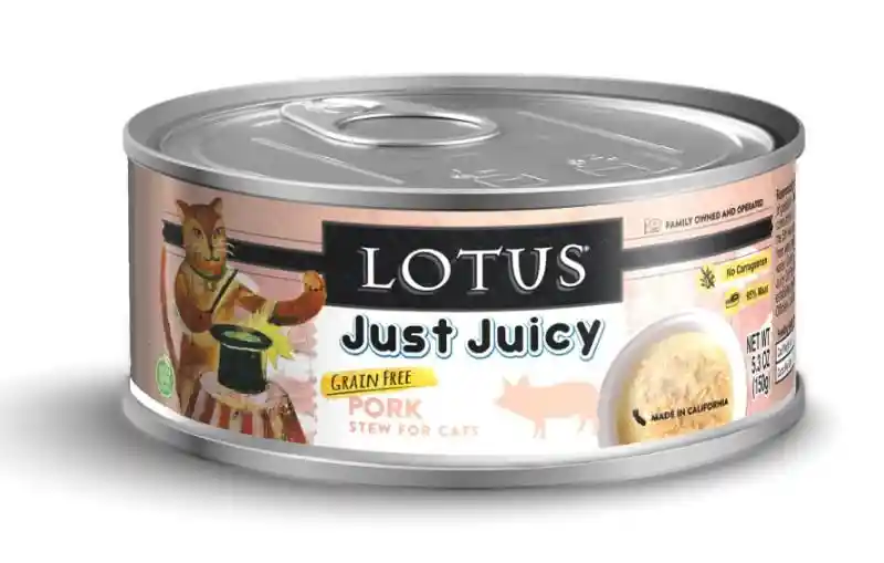 Just Juicy Pork Stew Grain-free Canned Cat Food 5.3-oz