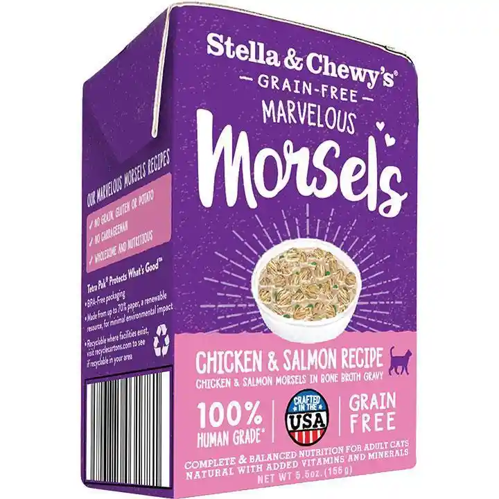 Marvelous Morsels Chkn & Slmn Wet Cat Food 5.5-oz