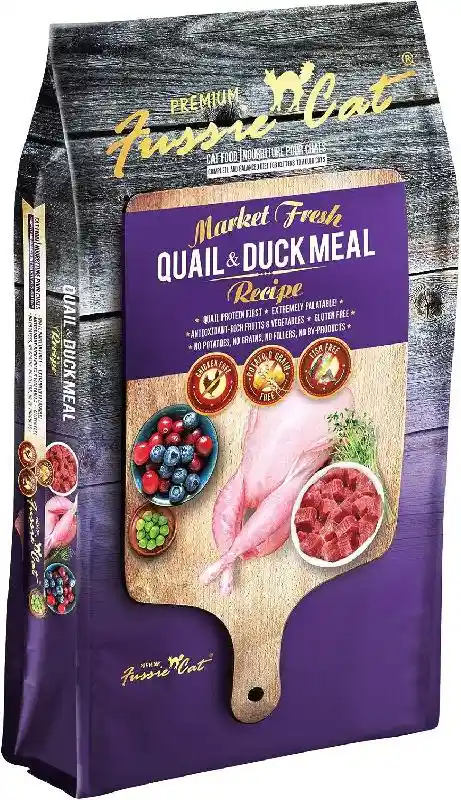 Market Fresh Quail & Duck Meal Recipe Grain-free Dry Cat Food 10-lb