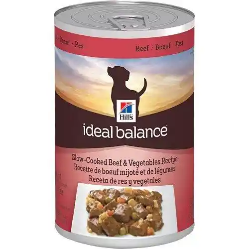 Hill's Ideal Balance Slow-cooked Beef & Vegetables Recipe Canned Dog Food 12.8-oz